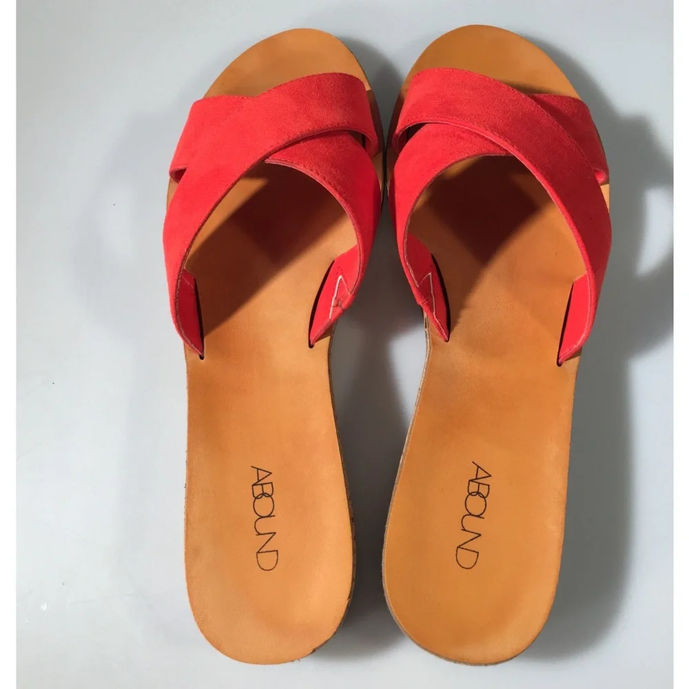 ***SALE***ABOUND Tess-Fab Faux Suede Cork Wedge Sandals
